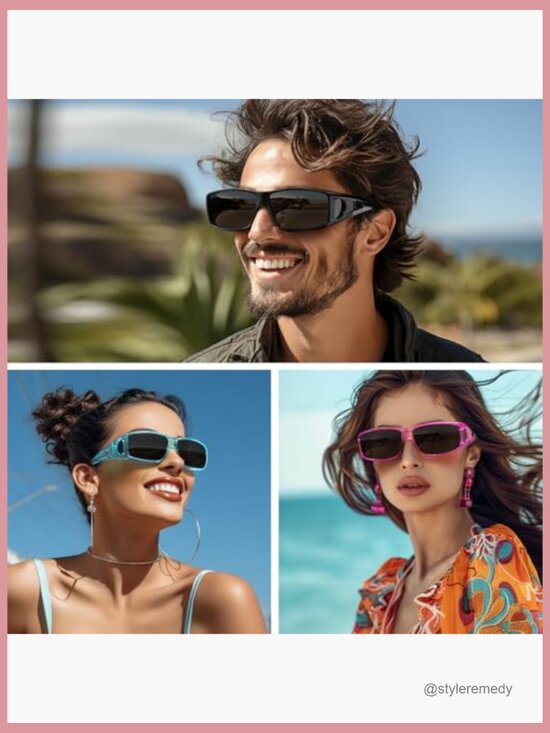 Polarized Fit Over Glasses Sunglasses, Wrap-Around Design for Driving main image 7